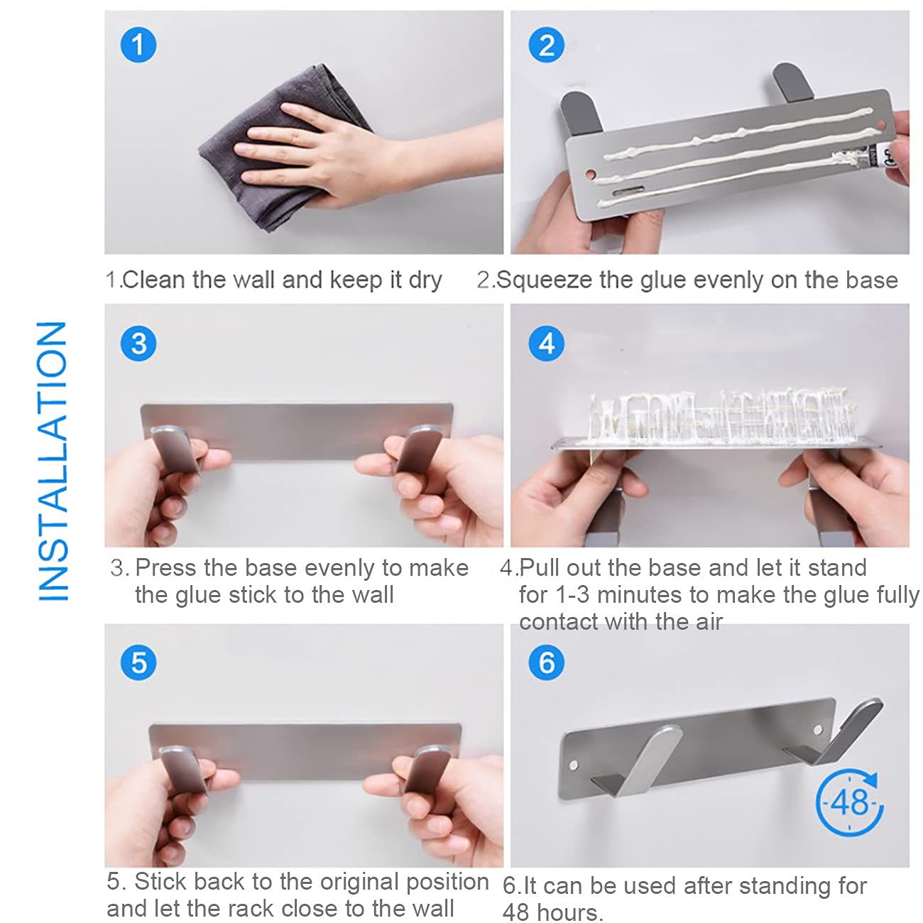 Stainless Steel Wall Mounted Cutting Board Holder - No Drill Needed, Multifunctional Kitchen Organizer for Pot Lids & Utensils | Space-Saving Storage Solution for Small Kitchens & RVs
