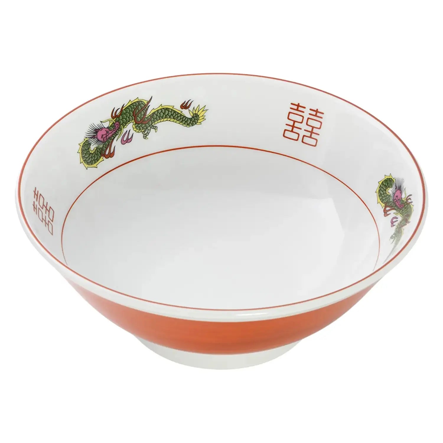 Premium EBM Porcelain Dragon Noodle Bowl - Handcrafted Asian Soup Bowl with Intricate Dragon Design - Perfect for Ramen, Pho & Asian Cuisine - Microwave & Dishwasher Safe