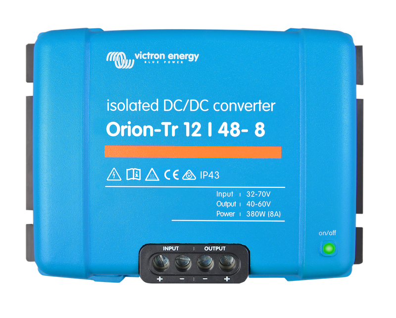 Orion TR 12/48 8A 380W Isolated DC-DC Converter - Power Supply for Solar Systems, Marine & RV Applications
