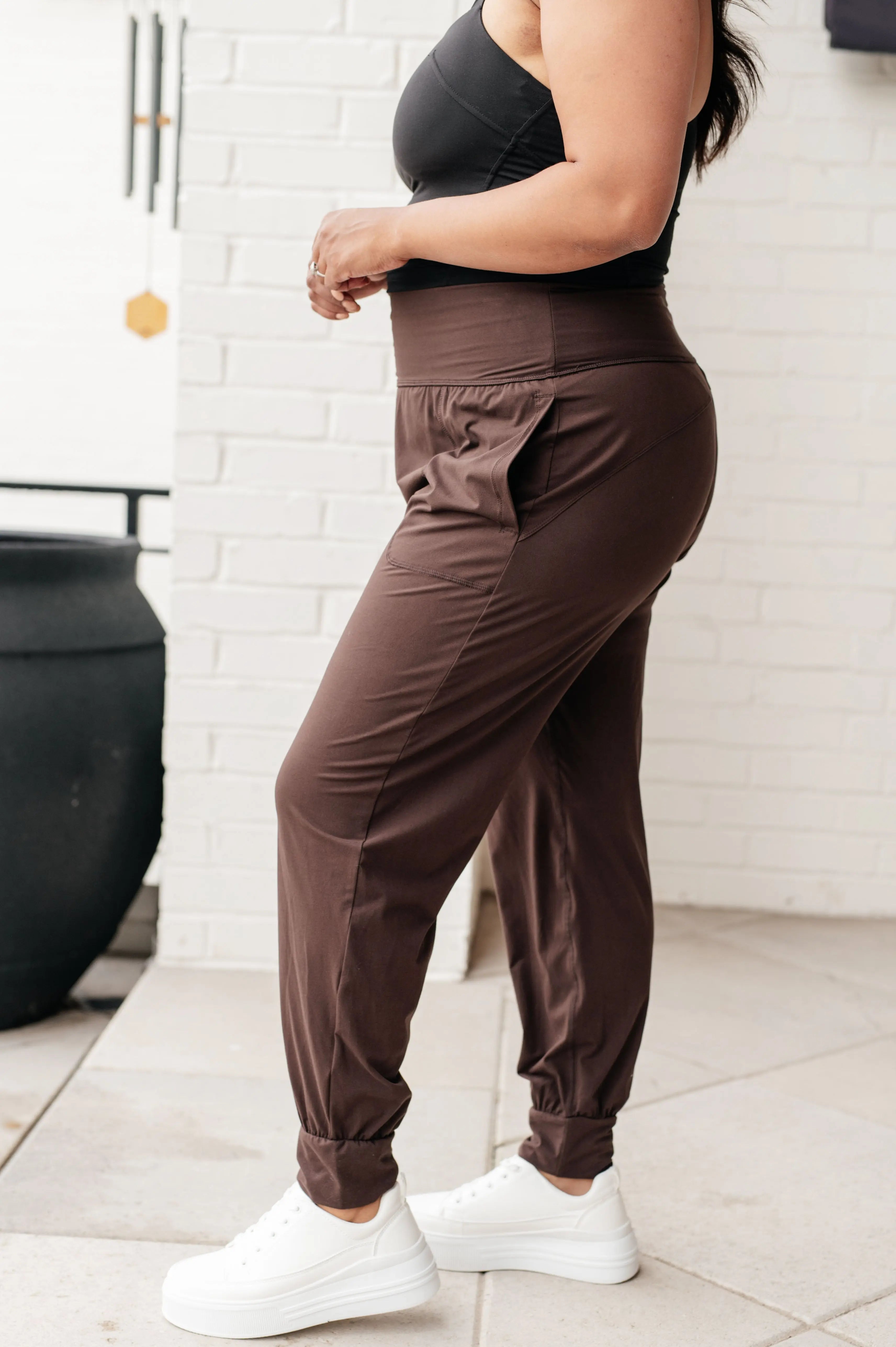 Always Accelerating Joggers in Espresso - Comfortable Running Pants for Men & Women - Perfect for Gym, Yoga, and Outdoor Activities