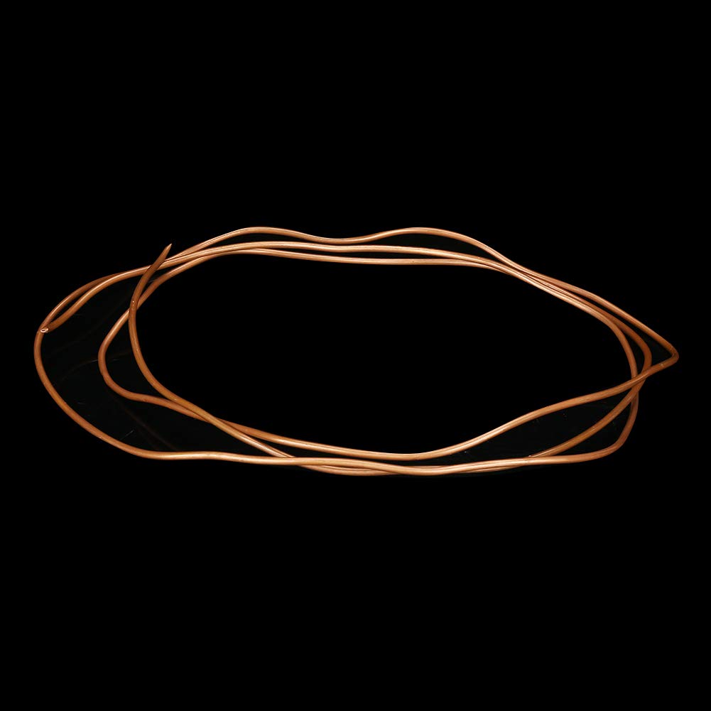 Soft Copper Tube 2M (6.5ft) - OD 3mm x ID 2mm x 0.5mm Thickness Round Copper Tubing for Refrigeration, Plumbing, HVAC & DIY Projects - Flexible Coil Copper Pipe for AC Repair, Crafting & Jewelry Making