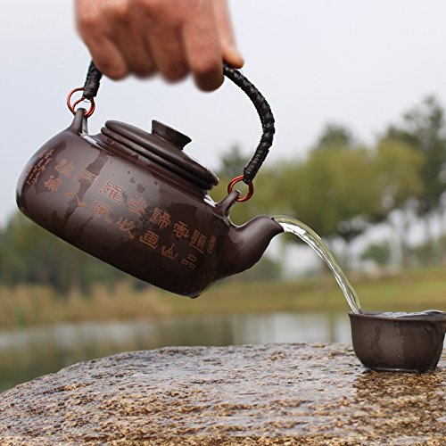 Premium Handmade Purple Clay Teapot with Filter - 700ml Large Capacity Chinese Yixing Teapot for Brewing Oolong, Pu-erh & Green Tea - Perfect for Home, Office & Tea Ceremonies