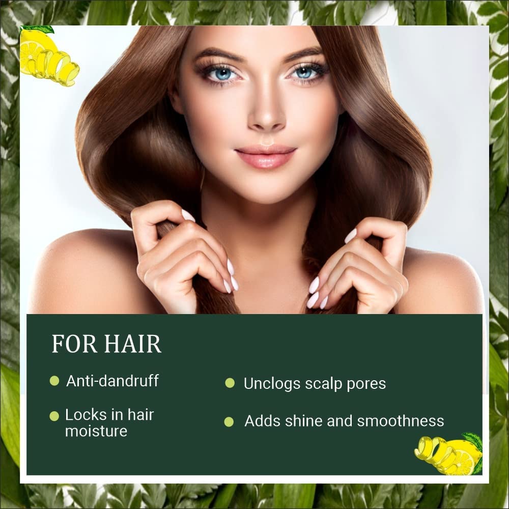 Naturehut Lemon Peel Powder - 1Kg Organic Citrus Limonum for Face Cleanser, Skin Whitening & Glowing, Hair Thickening, Dark Circle Reduction | Herbal Beauty Treatment for Radiant Skin & Stronger Hair | Perfect for DIY Face Masks, Hair Packs & Natural Skincare Routines