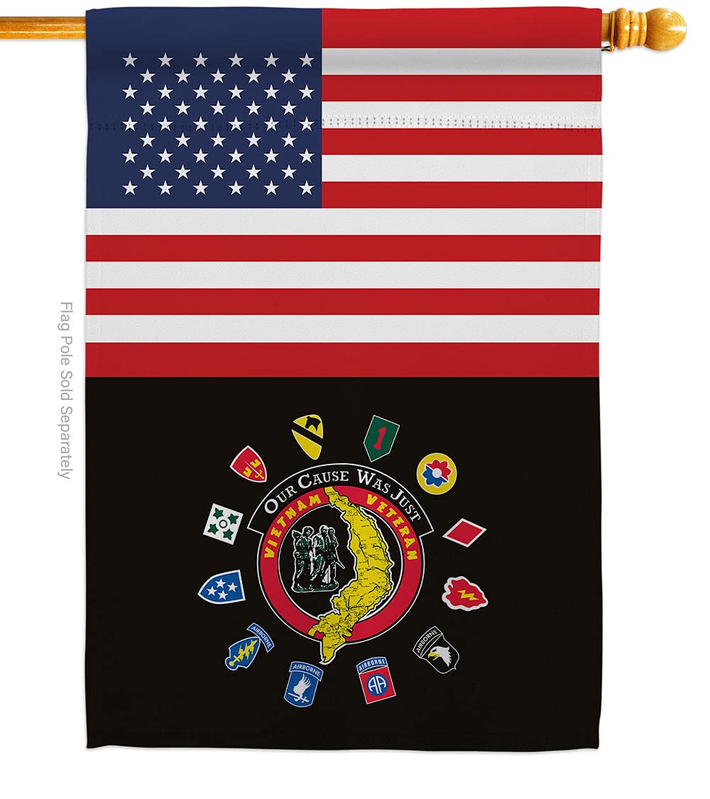 Americana Home & Garden H140736-BO 28x40 Inch US Vietnam Veteran House Flag - Double-Sided Armed Forces Service Banner for Outdoor Yard, Garden & Patriotic Decor - Perfect Gift for Veterans Day & Military Appreciation