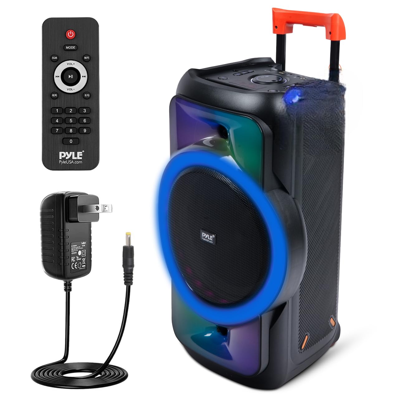 Pyle Audio PPHP1979 160W Large Bluetooth Party Speaker with True Wireless Stereo - Powerful Bass & Clear Treble - Portable Big Speaker for Outdoor Events, Beach Parties & Home Entertainment
