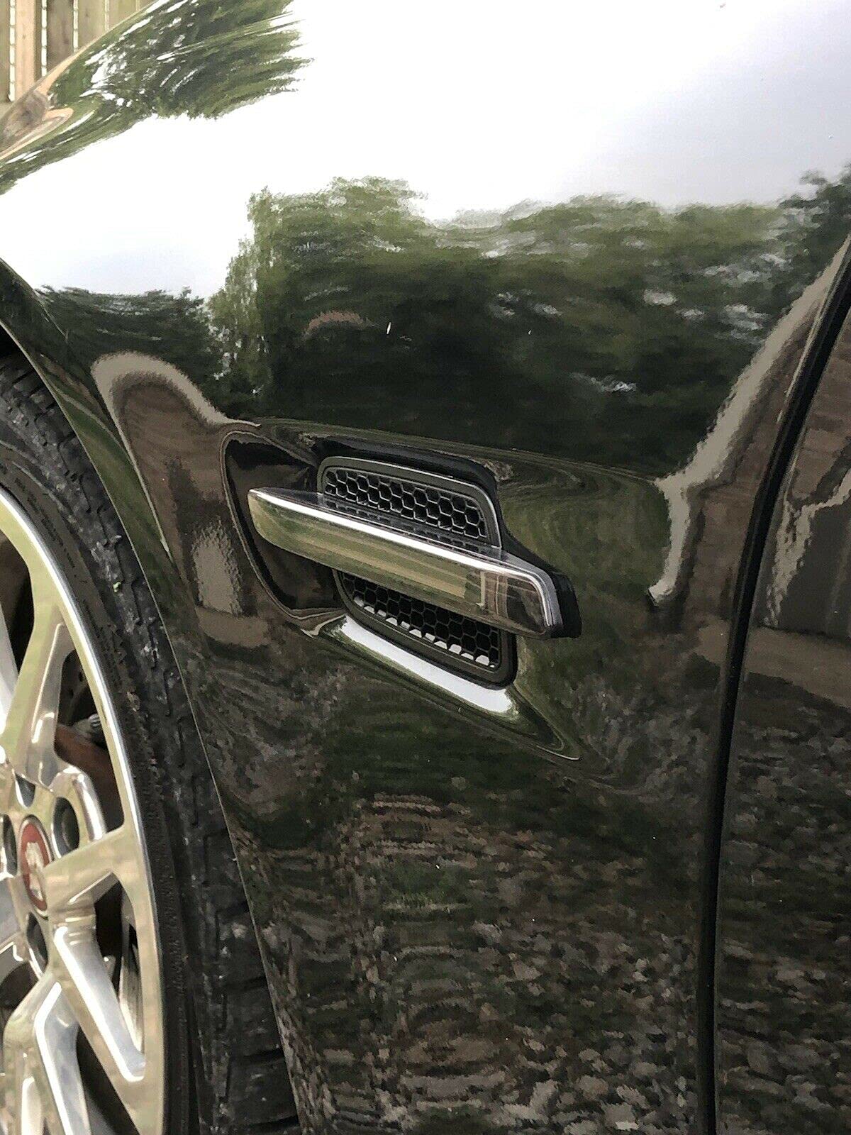 HECASA Smoke Lens Amber LED Light Bar Fender Lights + Side Markers for 08-09 Pontiac G8 - Durable Off-Road Lighting for Night Driving & Car Customization