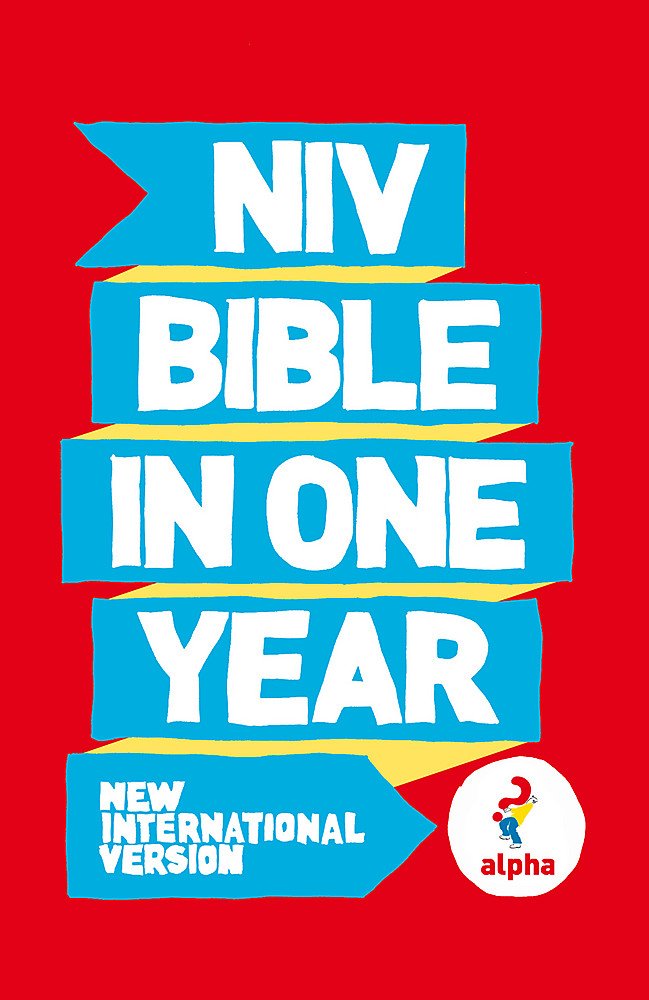 NIV Alpha Bible in One Year - Daily Devotional for Spiritual Growth & Bible Study - Perfect for Personal Worship, Small Groups, and Church Study