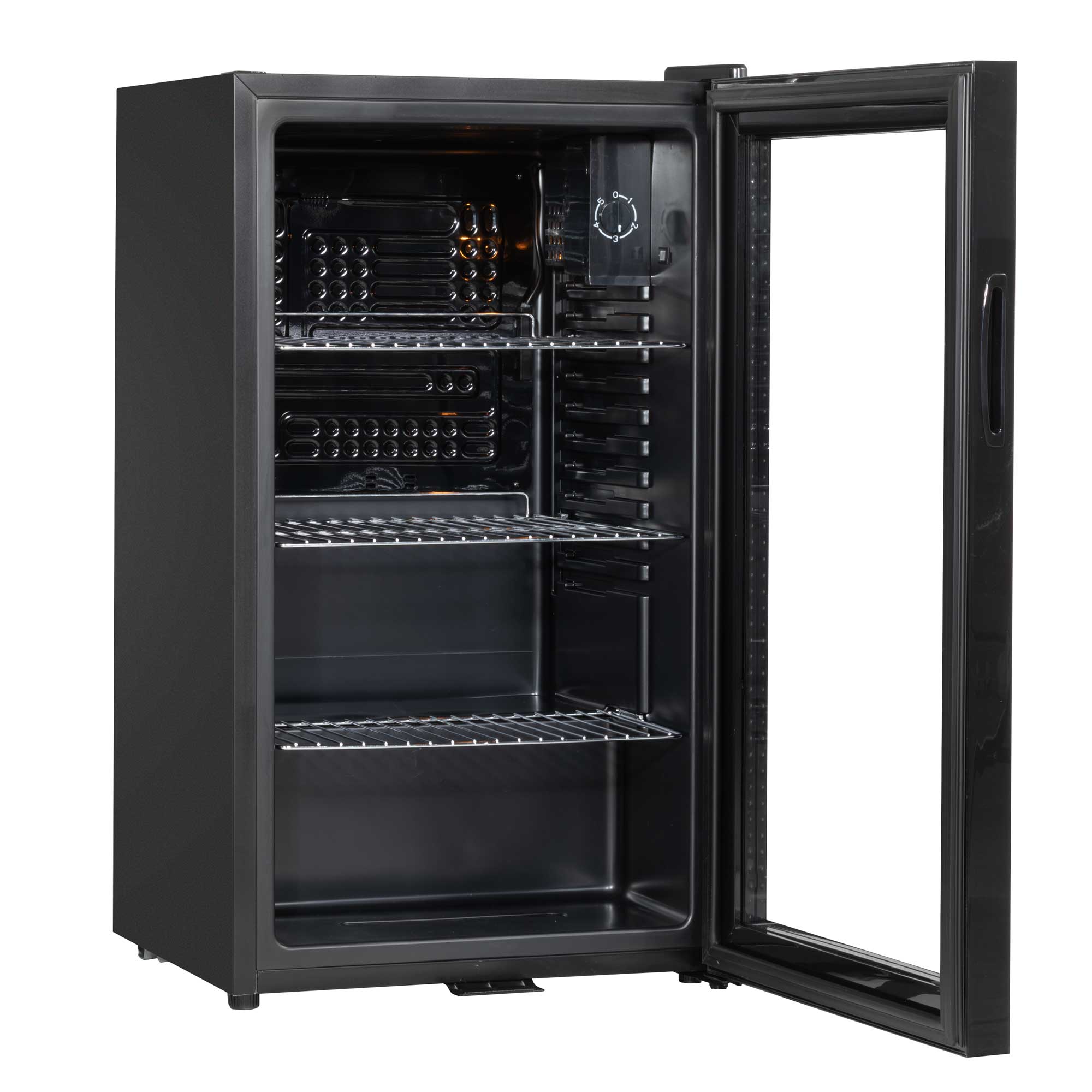 Baridi 85L Under Counter Beverage Refrigerator - Energy Efficient Beer & Wine Cooler with LED Light, Black (DH13) - Perfect for Home Bars, Restaurants, and Entertaining Spaces