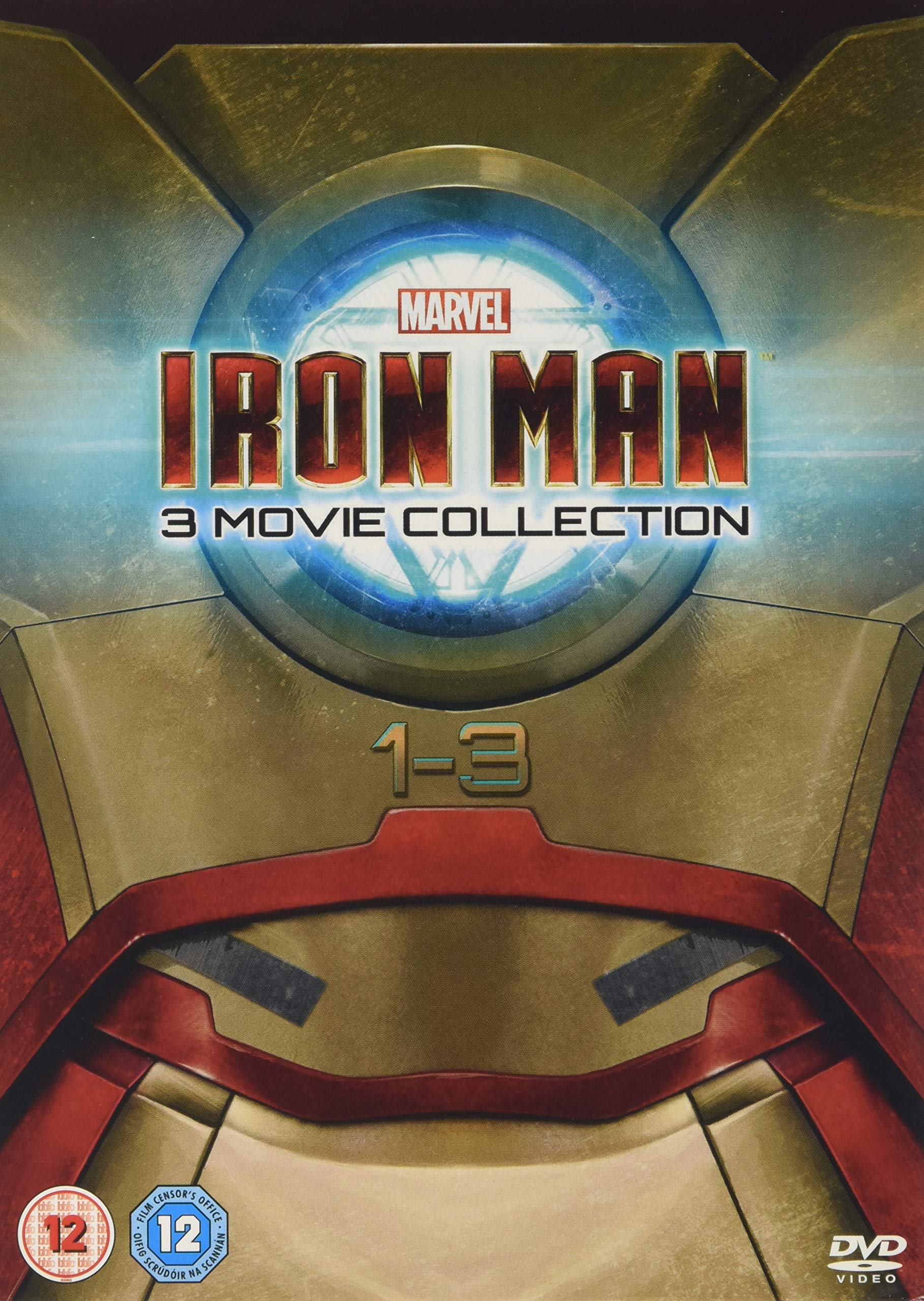Iron Man 1-3 Movie Trilogy DVD Set - Marvel Superhero Action Films for Home Entertainment & Marvel Fans Collection