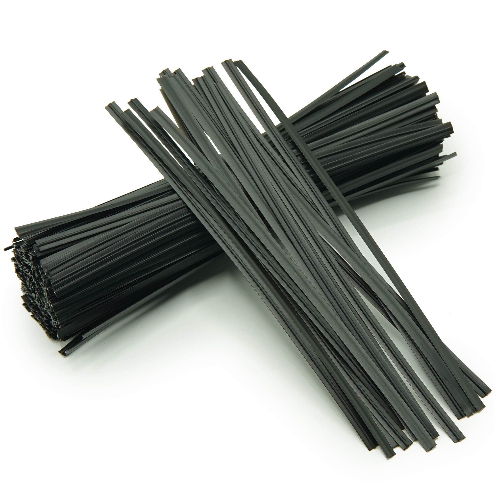 100-Pack 5-Inch Black Plastic Coated Twist Ties - Reusable Premium Quality for Bags, Cords, Bread & Household Organization - Perfect for Bundling Wires, Sealing Food Bags & DIY Crafts