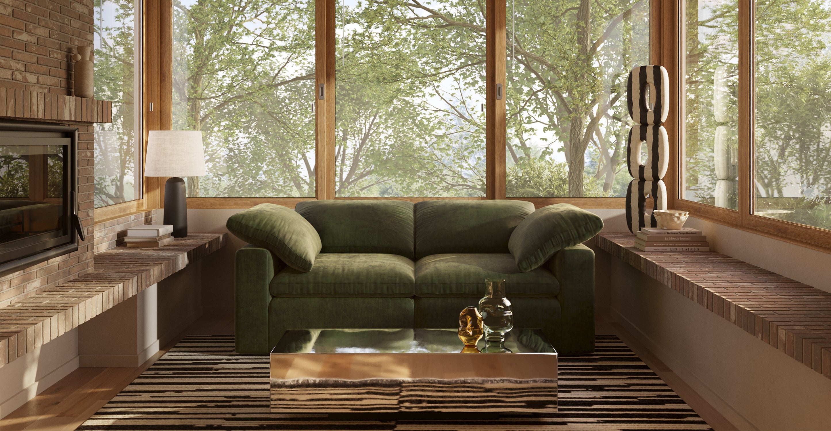 2-Seat Aspen Modular Sofa - Modern Sectional Couch for Small Spaces, Living Room, Apartment & Office - Comfortable & Stylish Home Furniture