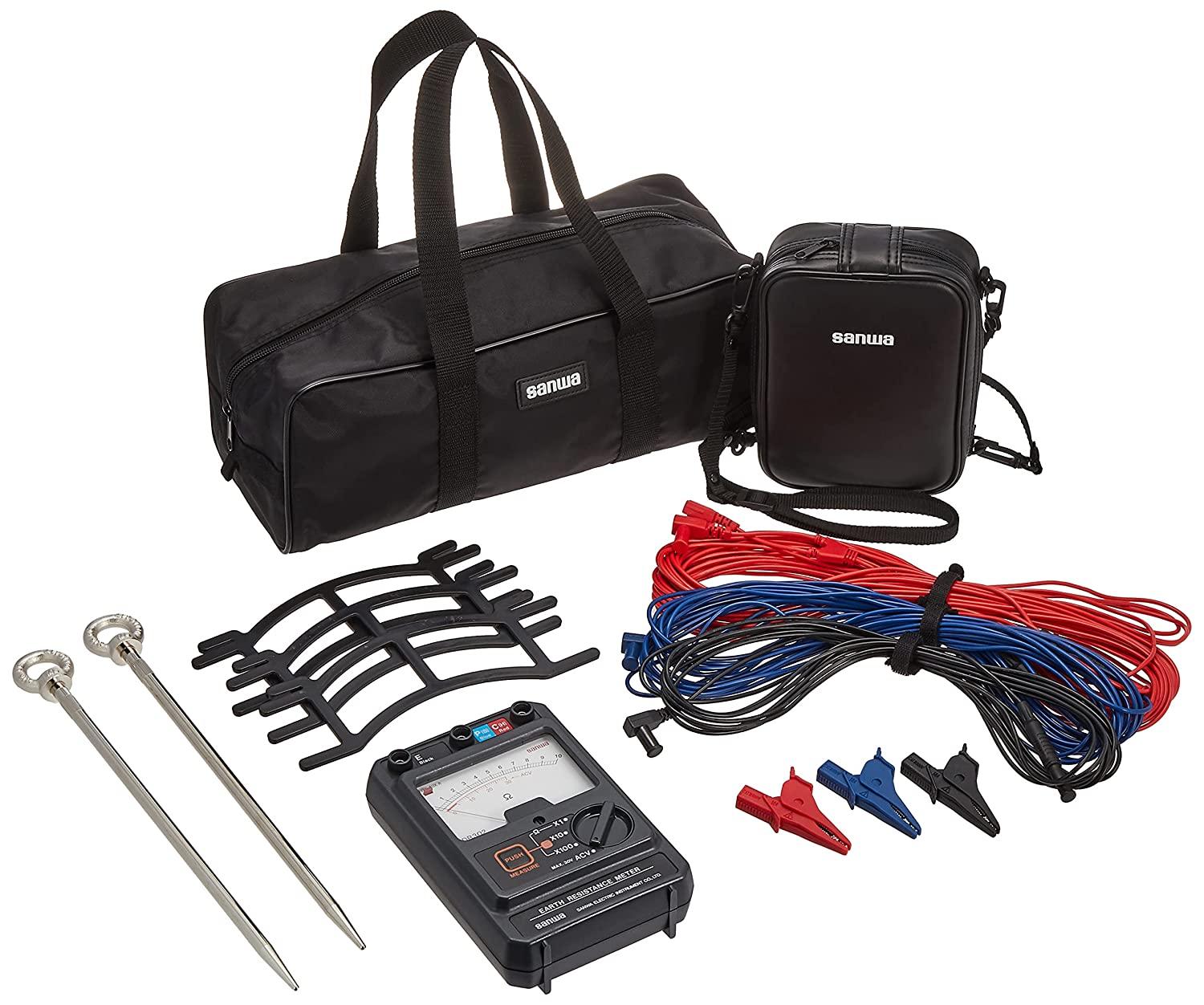 PDR302 Portable Earth Tester with Phase Detection - Digital Ground Resistance Meter for Electrical Safety Testing in Homes, Factories, and Power Stations