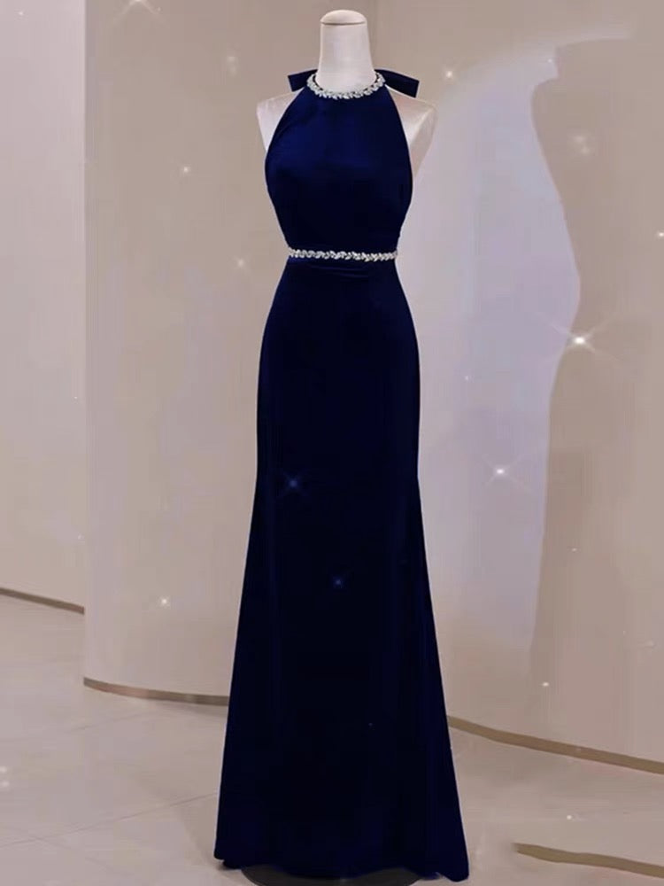 Elegant Navy Blue Mermaid Long Prom Dress for Women - Formal Evening Gown J3192 | Perfect for Homecoming, Prom Night, and Black Tie Events