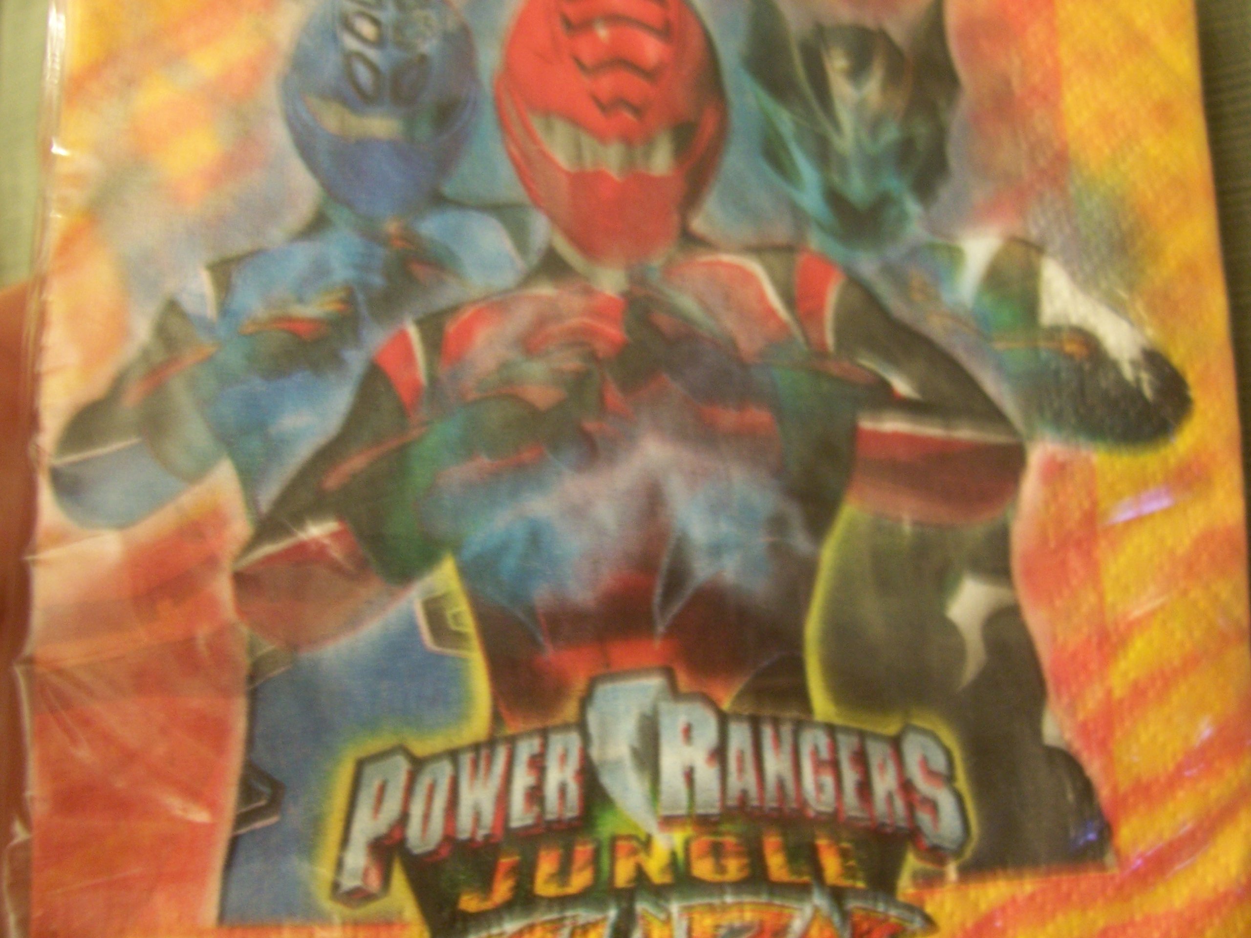 Power Ranger Jungle Fury Beverage Napkins - 50-Pack Party Supplies for Kids Birthday, Themed Events & Superhero Fans - Perfect for Drinks, Snacks & Decorations
