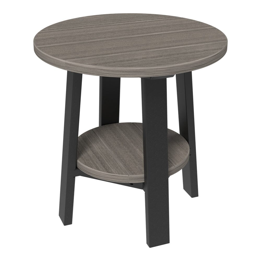 Modern Poly End Table - Small Side Table for Living Room, Bedroom, or Office - Lightweight & Durable Accent Table for Home Decor