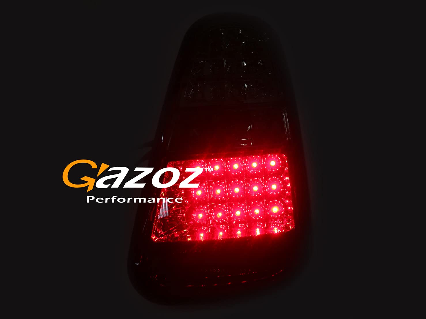 Smoked LED Tail Lights Rear Lamps with Reverse Light - Compatible with 2004-2008 Mini Cooper R50 R52 R53 Models | Enhanced Visibility & Style for Night Driving & Car Customization