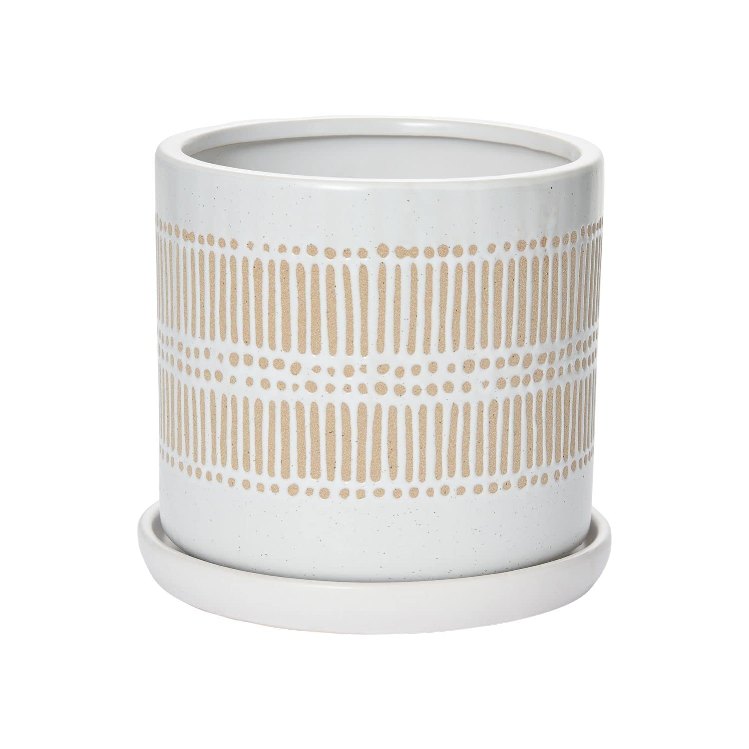 Premium Ceramic Flower Pot for Plants - 6.75