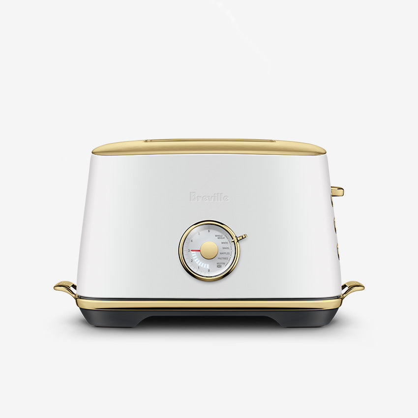 Breville The Toast Select Luxe 4-Slice Toaster - Stainless Steel, Wide Slots, 6 Shade Settings - Perfect for Breakfast, Bagels, and Artisan Bread