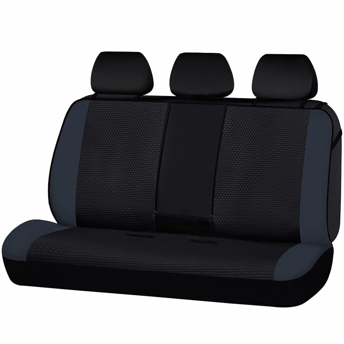 Waterproof Neoprene Rear Bench Car Seat Covers - Split 40/60 50/50 60/40 Fit Universal Cars (Gray) - Perfect for Pets, Kids & Outdoor Adventures
