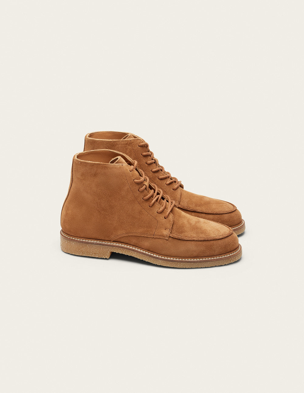 Hugo Suede Ankle Boots for Women - Cognac Brown Leather Booties - Perfect for Casual Outfits, Office Wear & Fall Fashion