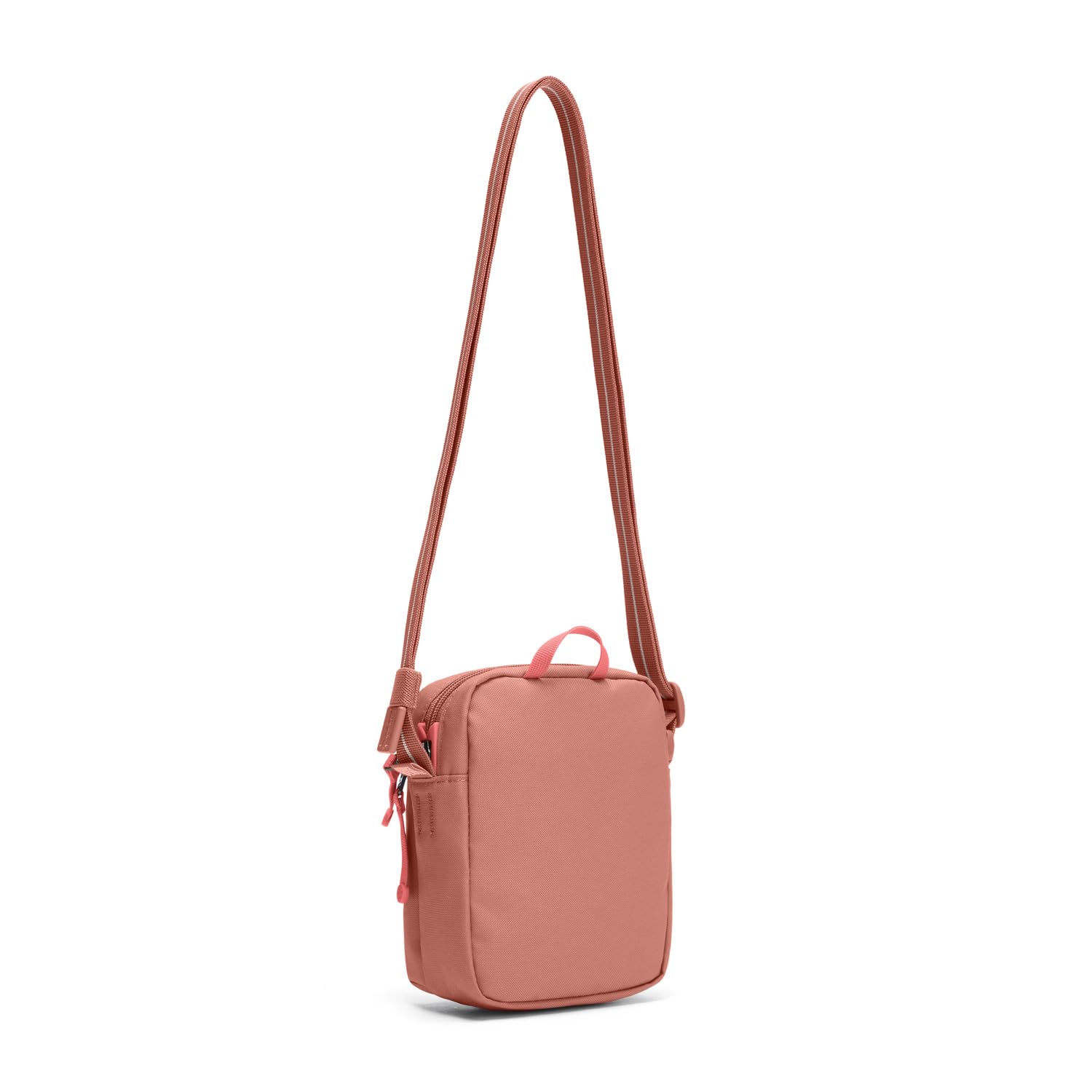 Pacsafe GO Anti-Theft Micro Crossbody Bag for Women - Secure RFID Blocking Travel Purse, Lightweight & Compact for Daily Use, Commuting, and Sightseeing (Rose)