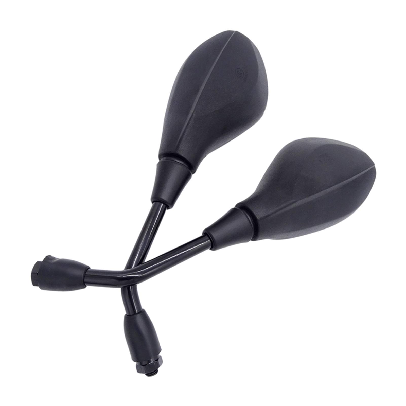 2Pcs Universal 10mm Motorcycle Rearview Mirrors - Left & Right Side Mirrors for BMW R1200GS, R1200RT - Durable Housing, Wide View Angle - Perfect for Highway Riding and Urban Commuting