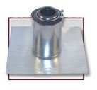 5 Inch Mill Finish Flat Pitch Roof Vent Pipe Boot - Durable & Weatherproof for Home Roofing & Plumbing