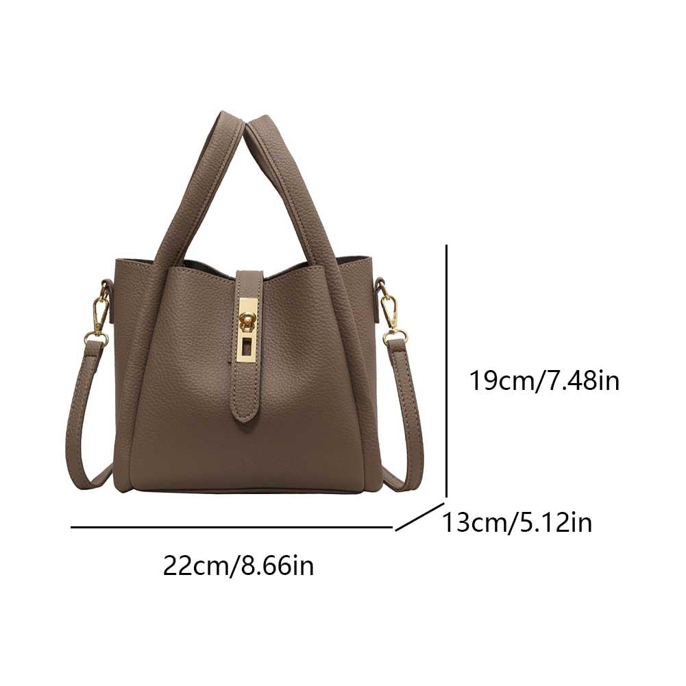 Stylish Leather Crossbody Bucket Bag for Women - Vintage Small Shoulder Purse with Detachable Pouch | Perfect for Everyday Use, Travel & Date Nights