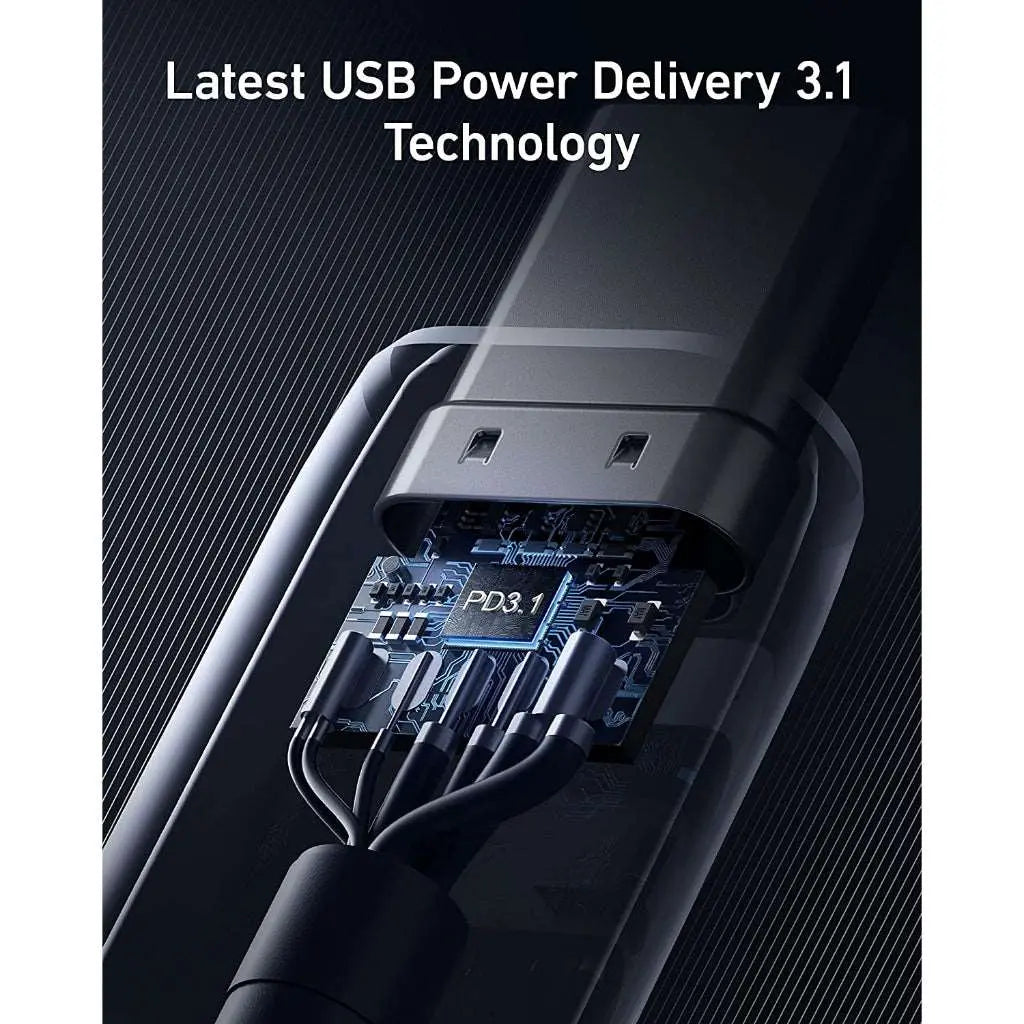 Anker 765 PowerLine USB-C to USB-C Cable (3ft) - 240W Fast Charging, 100W PD Compatible for MacBook, iPhone 15, iPad, Samsung Galaxy - Durable Nylon Braided for Home, Office & Travel
