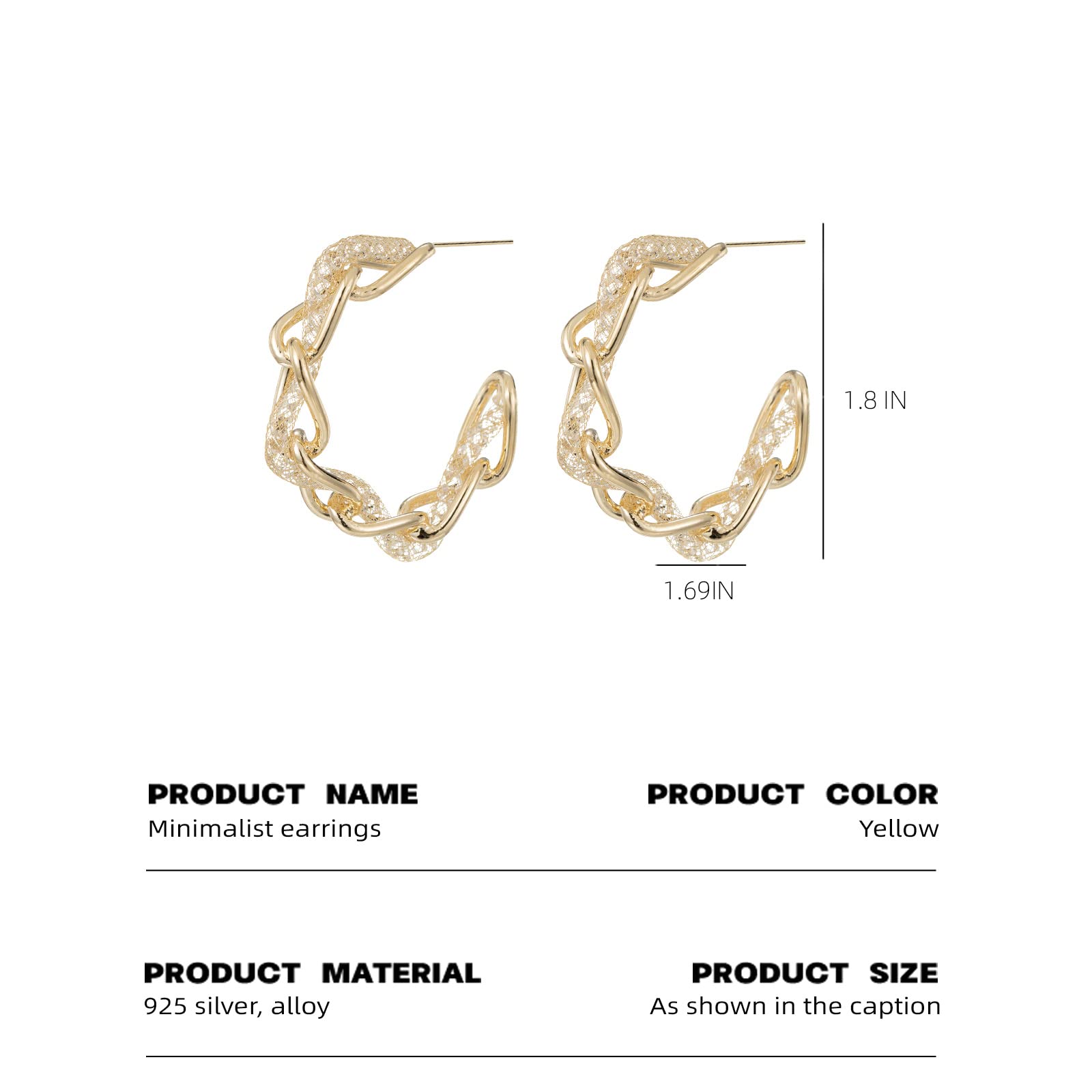 Women's Sterling Silver Twist Drop Earrings | Elegant Dangle Party Jewelry Gift for Women | Perfect for Weddings, Evening Events & Special Occasions