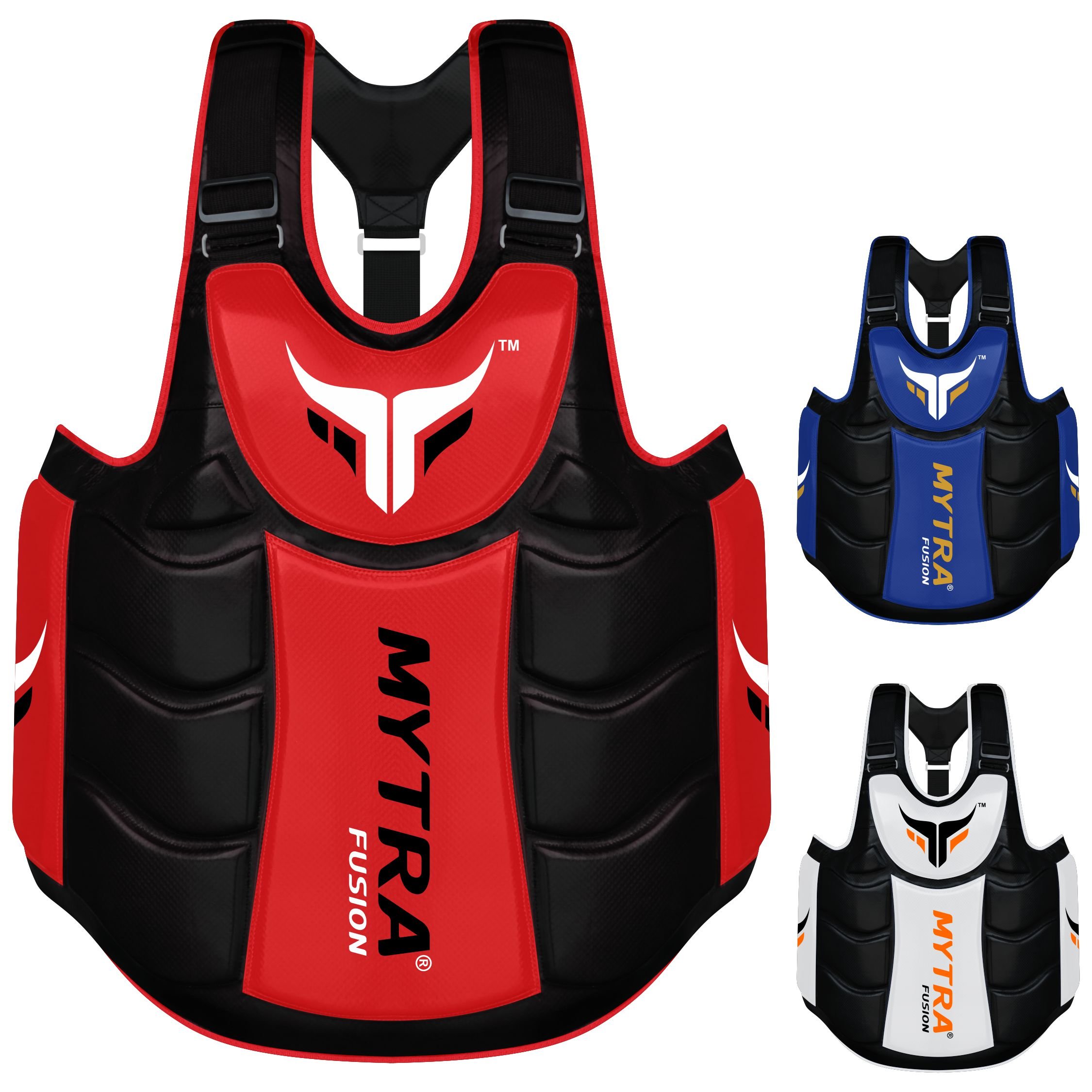 MYTRA Fusion Boxing Body Protector - Premium MMA & Muay Thai Belly Guard for Men - Ideal for Boxing Training, Fitness Gym Workouts & Combat Sports