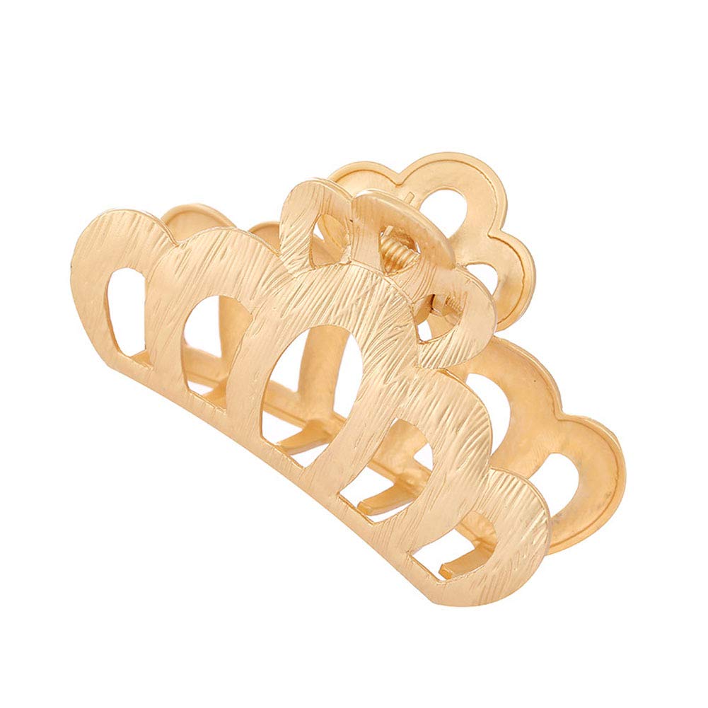Gold Hair Claw Clip for Women - Alloy Hair Clamp Accessories for Party & Wedding