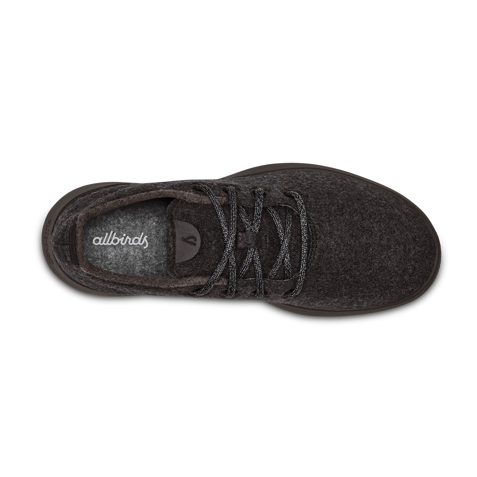 Men's Wool Runner Sneakers - Natural Black with Black Sole | Comfortable & Breathable for Running, Walking & Casual Wear