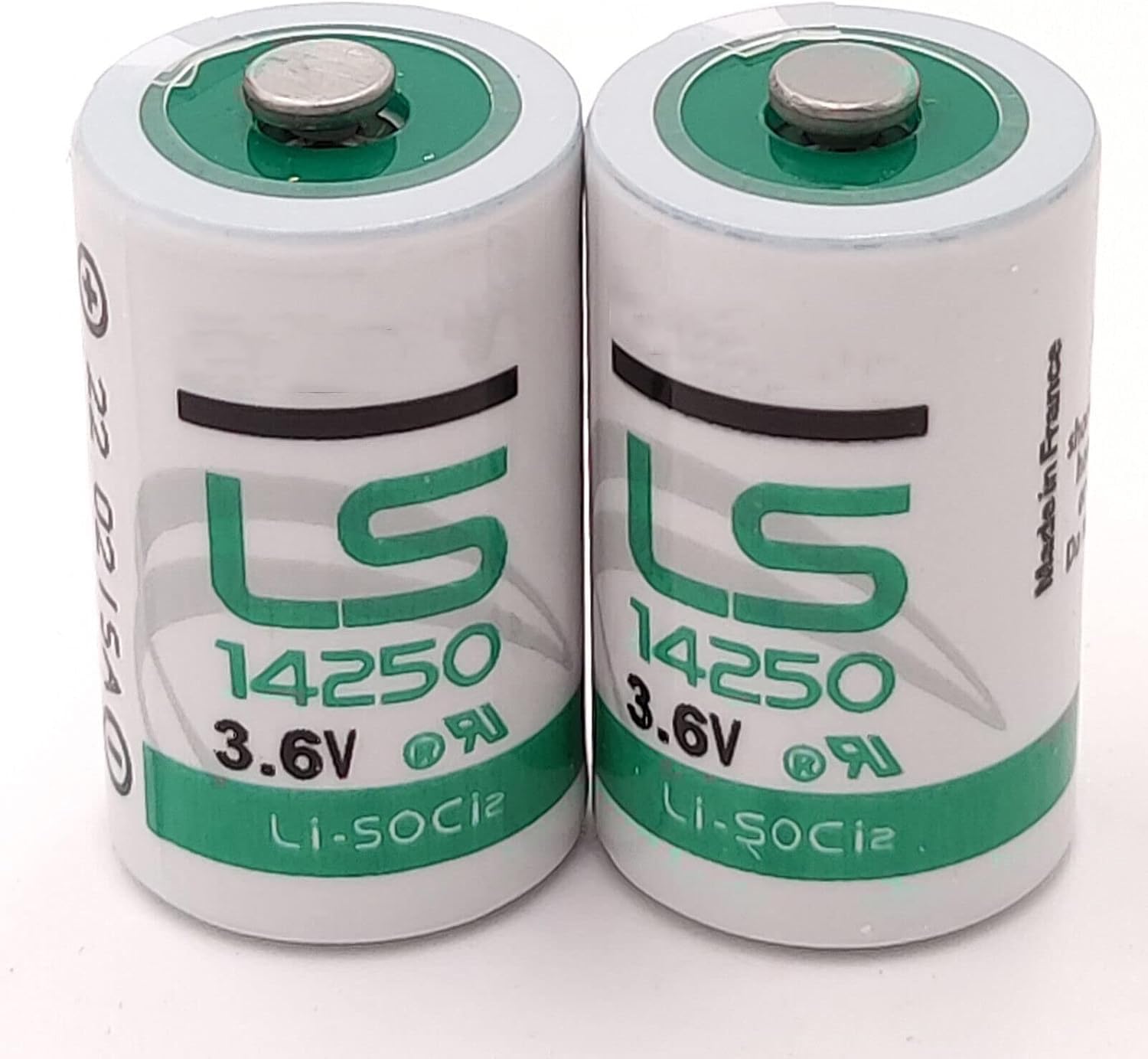 Zivases 10-Pack LS14250 3.6V Lithium Batteries - Long Lasting Power for Digital Cameras, Flashlights & Medical Devices (Compatible with LS 14250 1/2 AA)