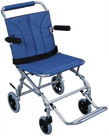 Lightweight Folding Transport Wheelchair with Carry Bag & Flip-Back Armrests - Portable Mobility Aid for Travel, Hospitals, and Outdoor Activities