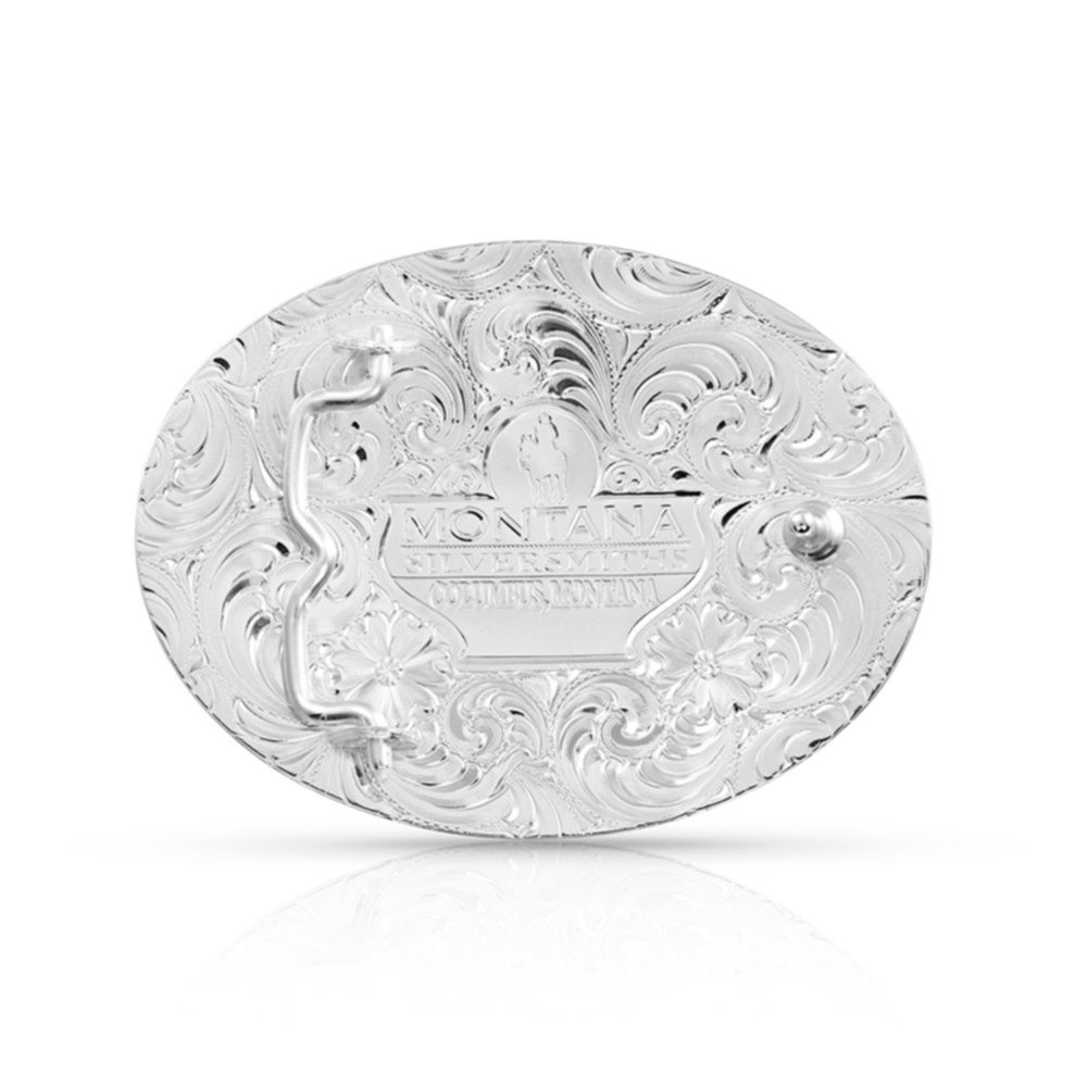 Montana Silversmiths 6190 219 Mexico Pride Ranch Rope Buckle - Western Style Belt Buckle for Cowboy Boots & Rodeo Outfits - Perfect for Ranch Work, Horseback Riding & Country Fashion