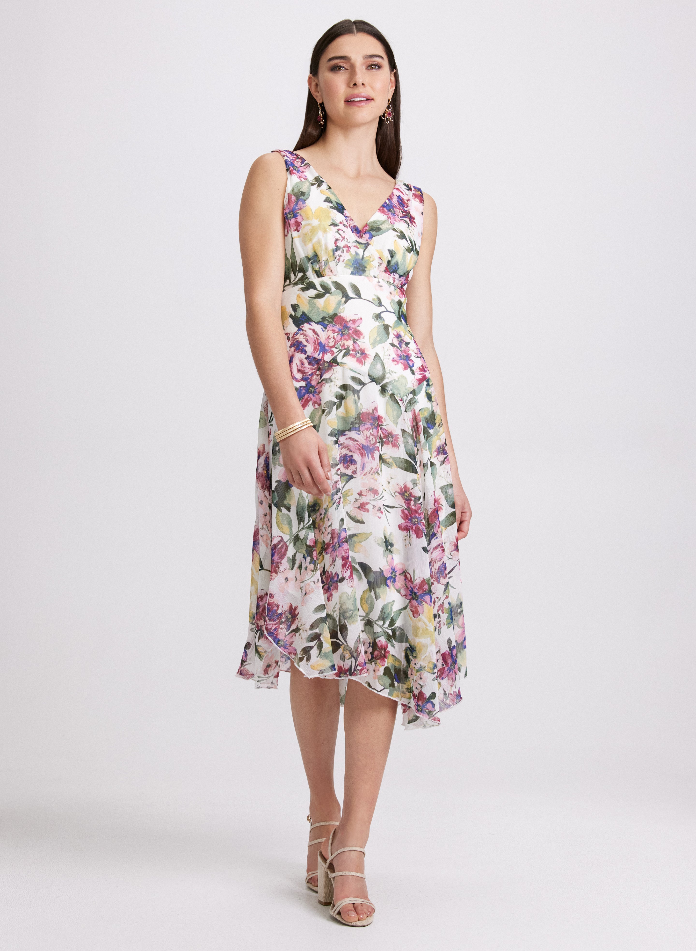 Floral Print Dress for Women - Summer Flowy Boho Maxi Dress with Pockets - Perfect for Beach, Vacation & Casual Outings