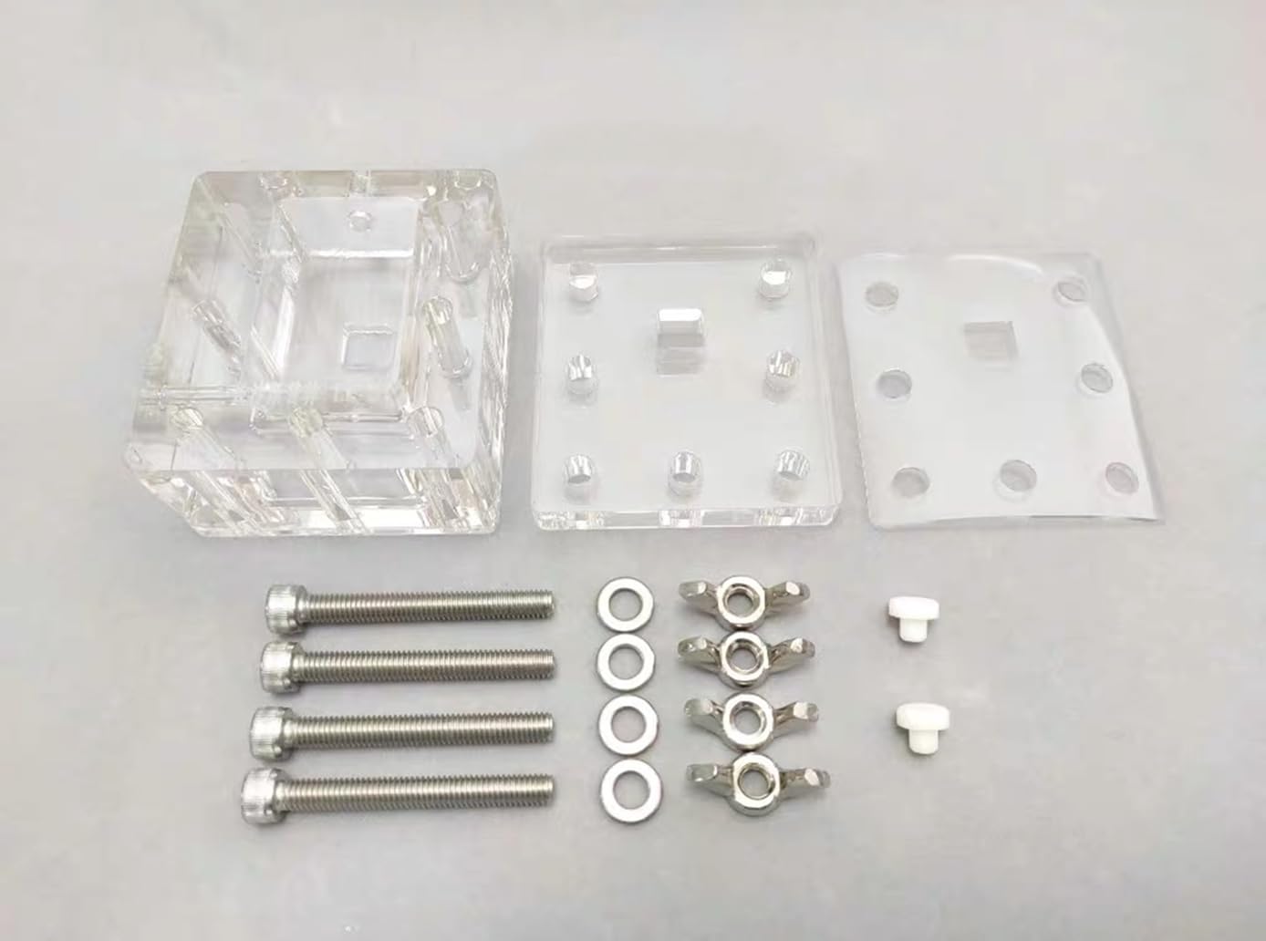 High-Capacity Zinc Air Testing Device | Sealed Transparent Metal Air Battery Reactor | Non-Circulating Electrolytic Cell (1cm² Reaction Area) for Laboratory Research & Battery Development