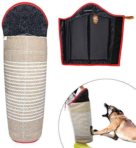 Professional Jute Dog Training Bite Sleeves with Handle - Durable Protection for Malinois, German Shepherd & Mastiff - Ideal for Police K9, Security & Working Dog Training