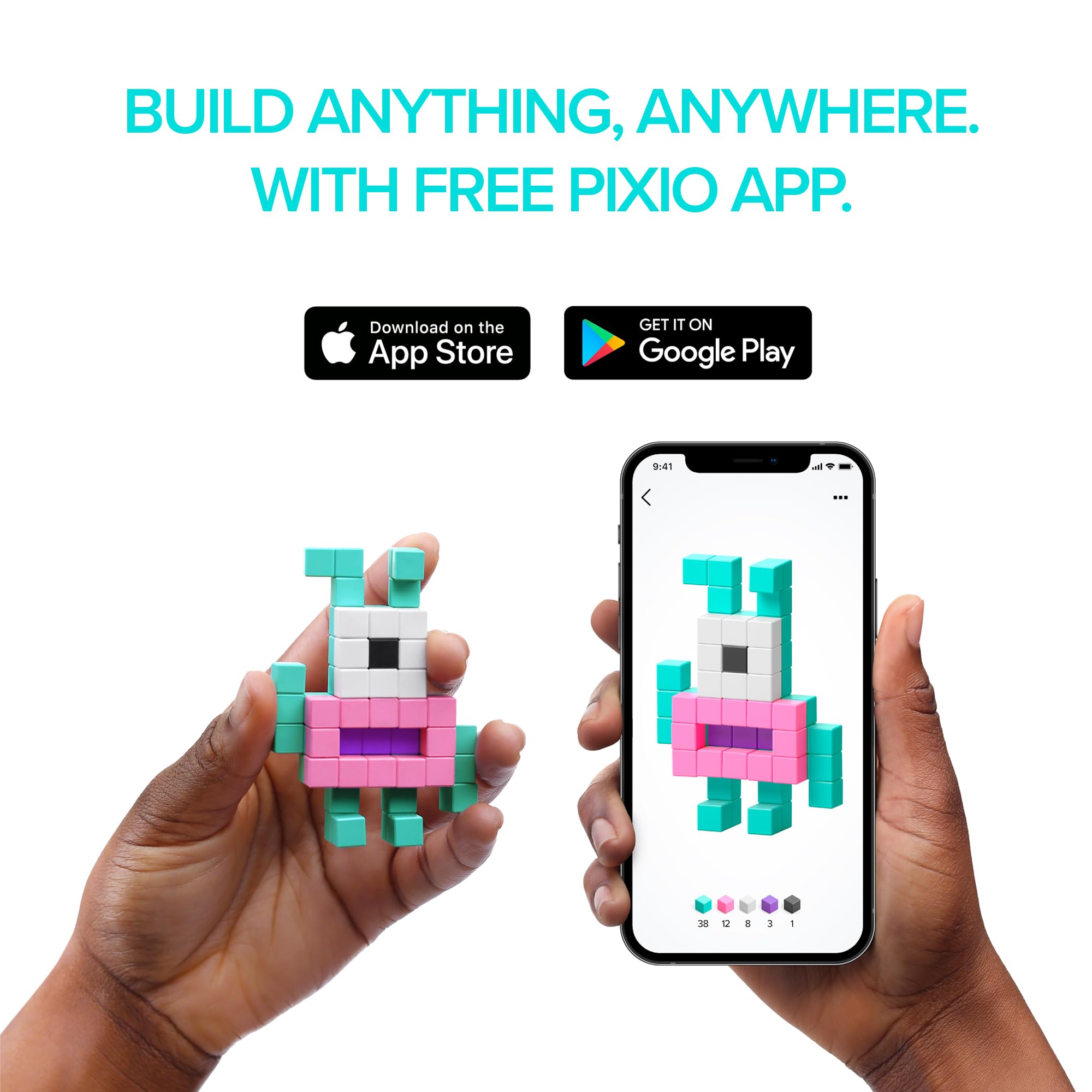 PIXIO-800 Magnetic Building Blocks Set - Creative Pixel Art Construction Toys for Kids & Adults - STEM Educational Toys - Office Desk Display & Stress Relief - Perfect Gift for Geeks & Collectors - Fun for Home, School & Workplace