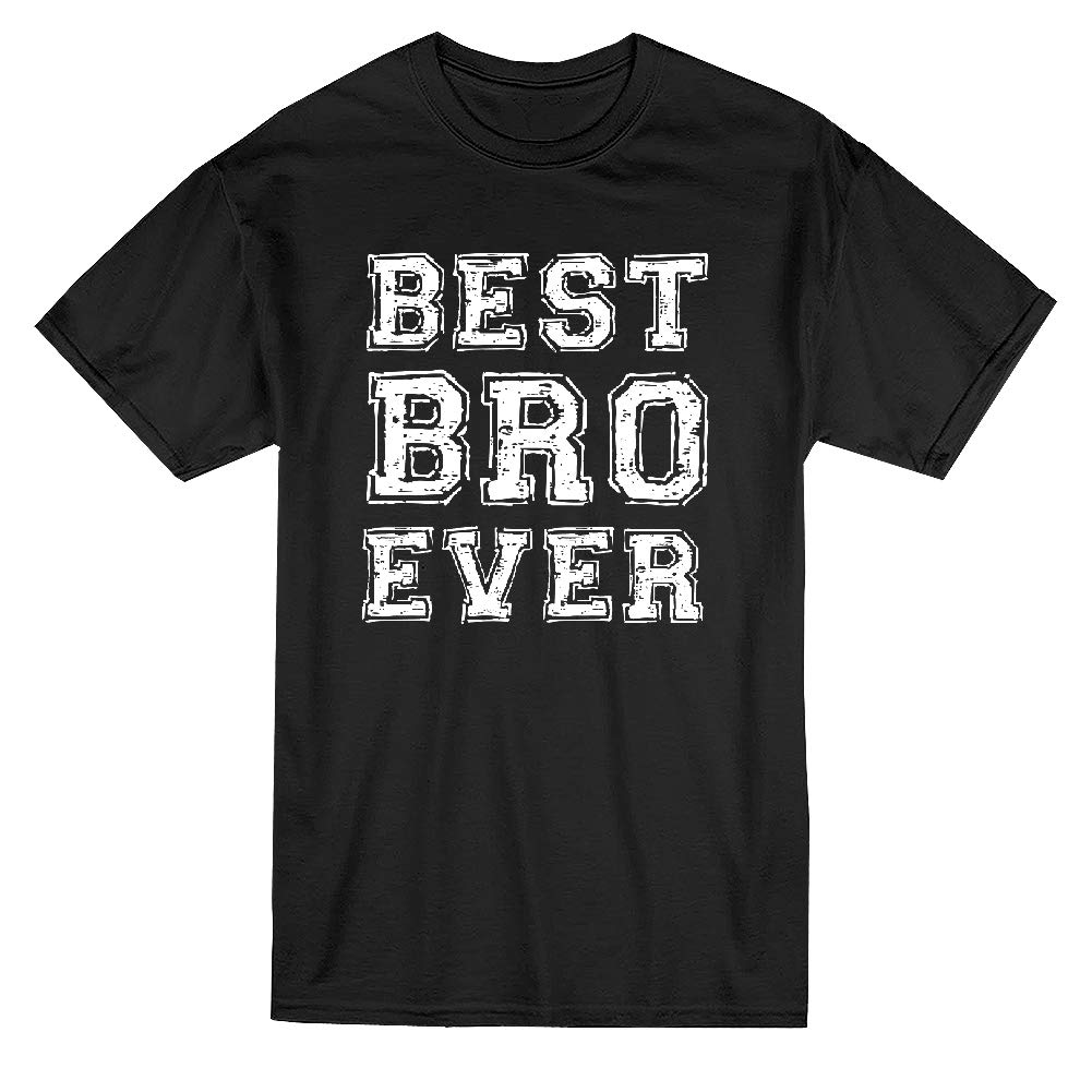 Best Bro Ever Graphic Men's T-Shirt - Funny Chalk Design Casual Cotton Tee for Brothers Day, Birthday Gifts & Casual Wear