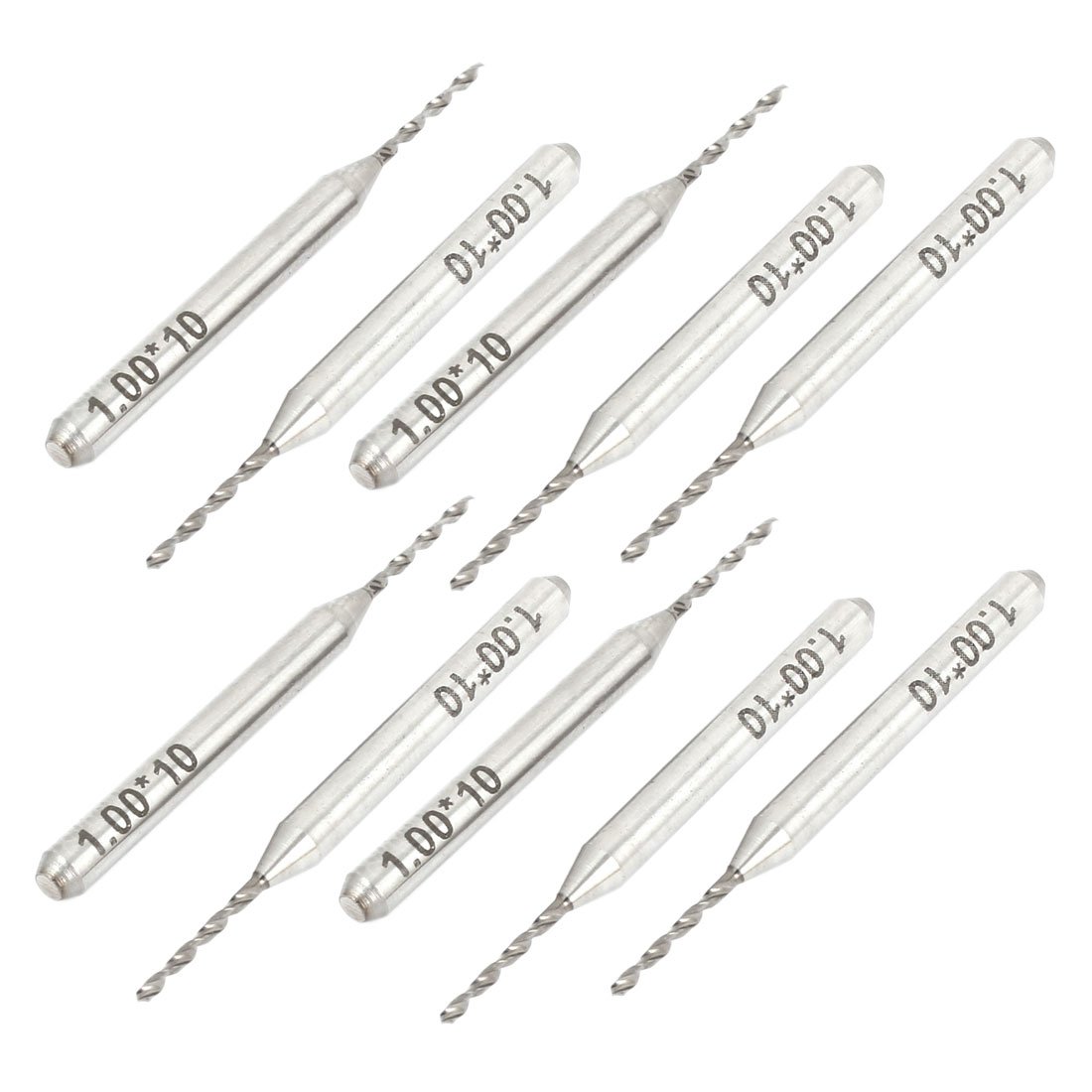 10pcs 1.0mm Spiral Flute Tungsten Carbide Micro PCB Drill Bits for Circuit Board Repair & Electronics DIY Projects - High Precision Tools for PCB Milling, Engraving & Drilling