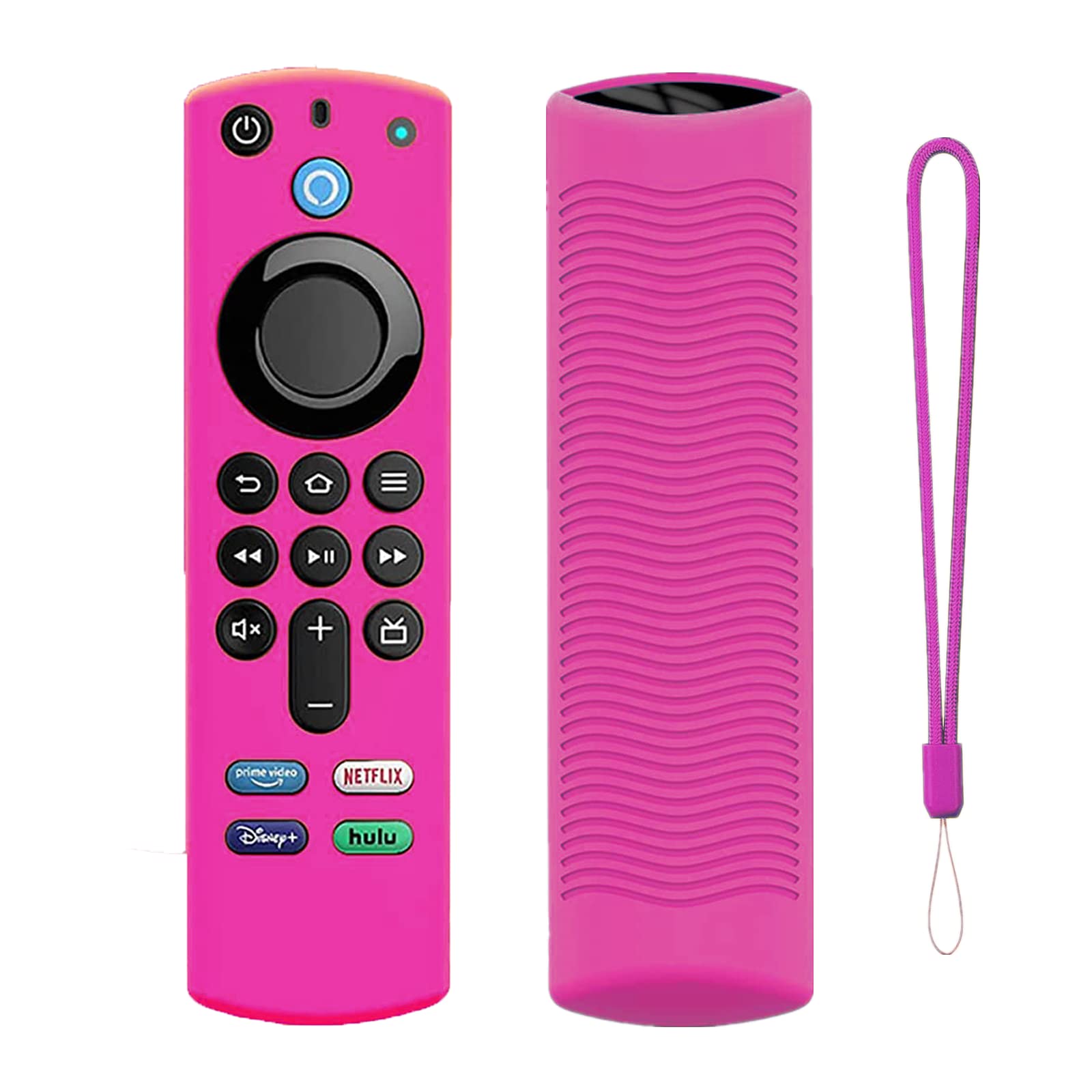 Fire TV Stick 4K Max Remote Cover (2021) - Silicone Case with Lanyard for Alexa Voice Remote | Home Entertainment Protection