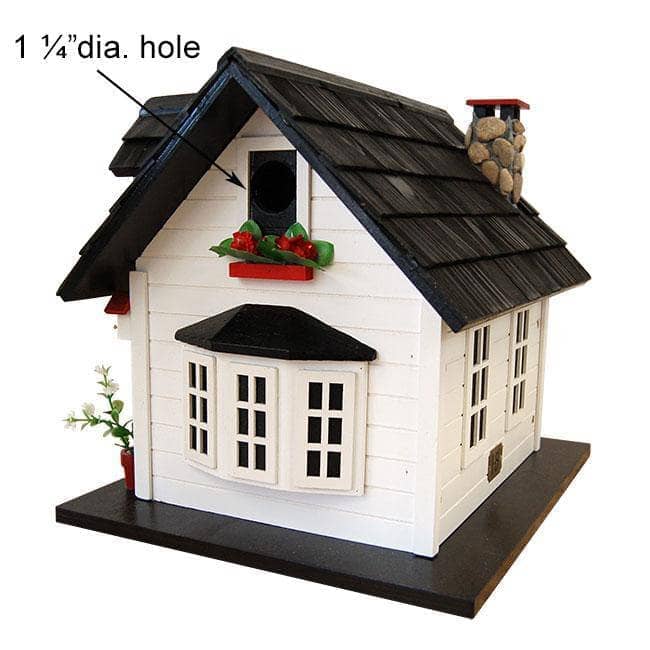 Handmade Wooden Bird House for Outdoor Garden - Connecticut Retreat Style Birdhouse for Backyard, Patio, and Nature Lovers | Perfect for Attracting Wild Birds to Your Yard or Garden Decor