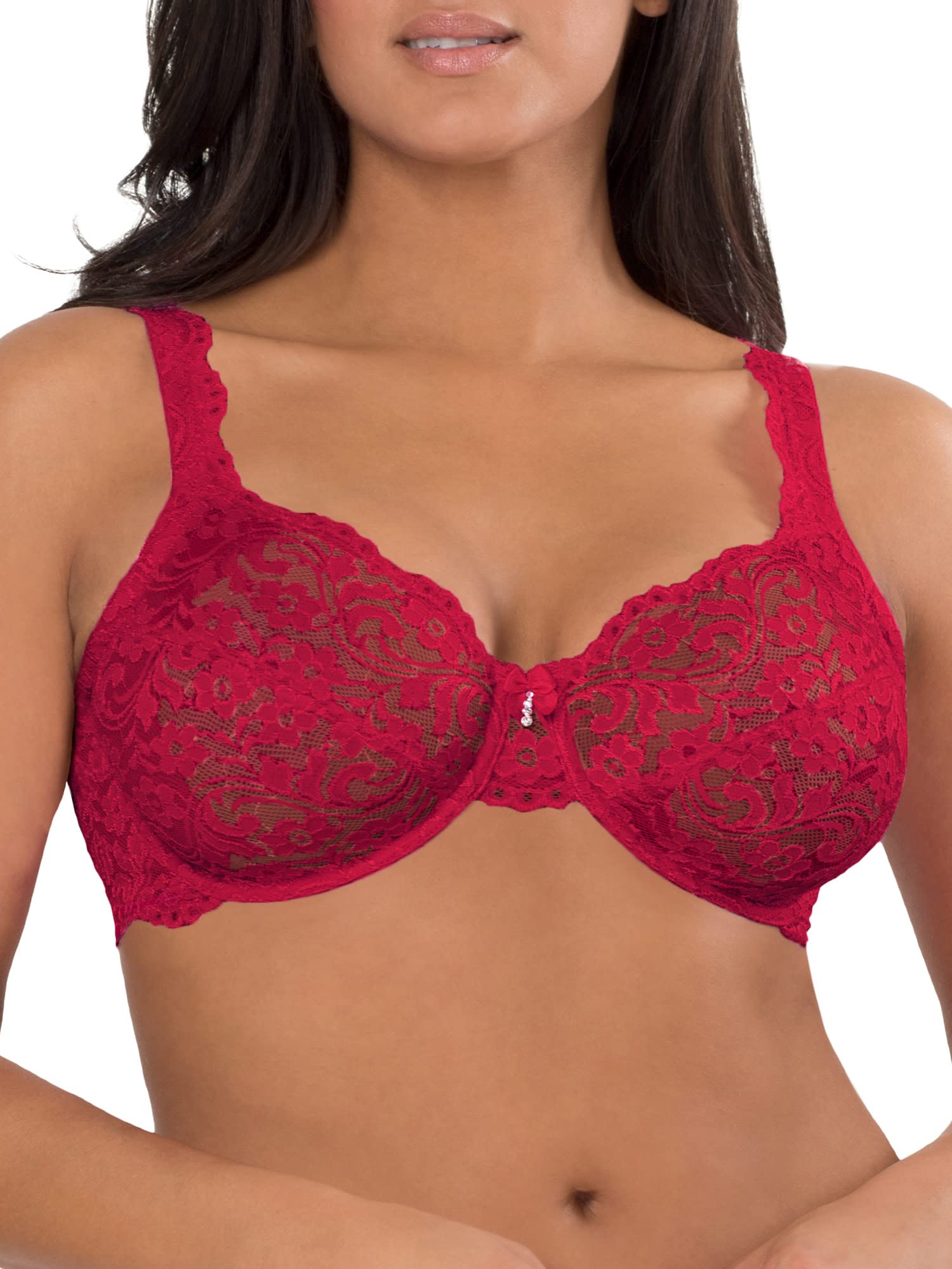 Smart & Sexy Women's Signature Lace Unlined Underwire Bra - Comfortable Everyday Wear for Work, Date Night & Special Occasions