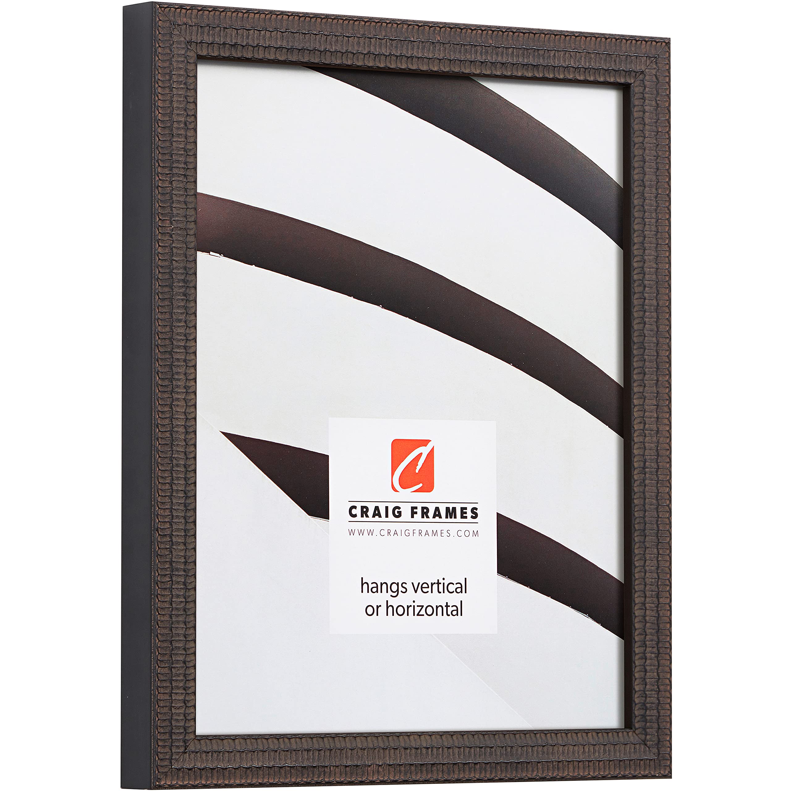 Craig Frames Farnsworth 10 x 12 Inch Antique Black Picture Frames - Set of 4 for Wall Decor, Photo Display, Home & Office Art Gallery