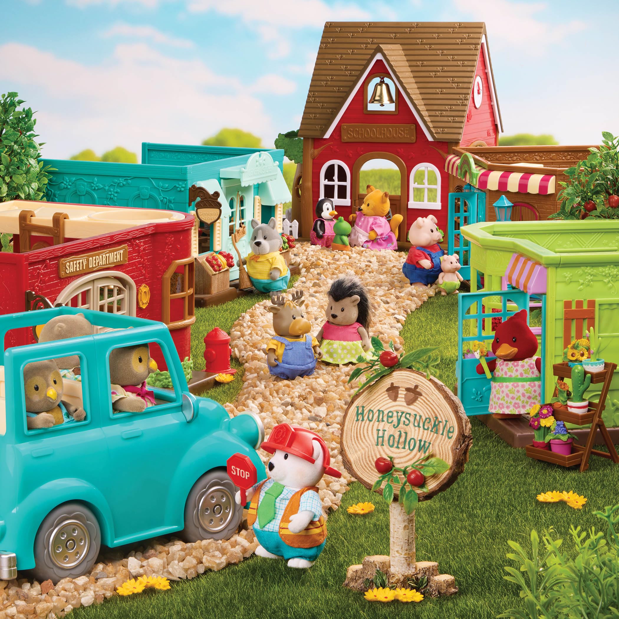 Li’l Woodzeez Miniature Toy Car & Truck Set – Breezy Buggy for Figurines – Kids Pretend Play Vehicles – Durable Wooden Toys for Ages 3+ – Perfect for Imaginative Play, Storytelling & Collectible Displays