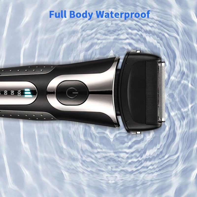 Premium Electric Razor for Men - Cordless Rechargeable Beard Trimmer & Shaver with Precision Blades - Perfect for Home, Travel & Personal Grooming Care
