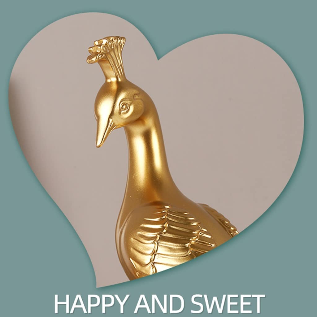 Elegant Gold Peacock Wine Bottle Holder - Decorative Countertop Wine Rack Stand for Single Bottle Display | Perfect for Home Bar, Kitchen Counter, or Dining Table Centerpiece | Durable & Stylish Kitchen Decor