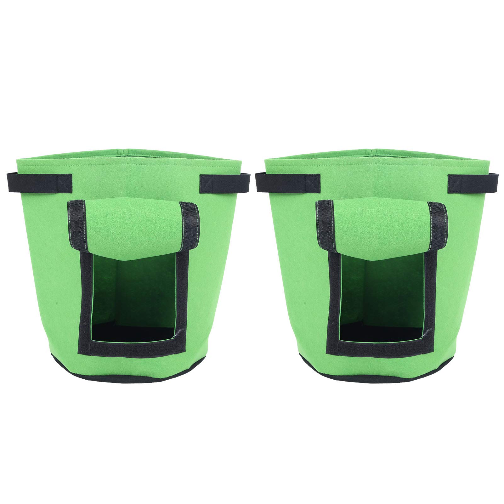 **Green Planting Bags for Vegetables & Plants - Durable Grow Container Pots, Home Garden Tools for Indoor & Outdoor Gardening - Perfect for Balcony, Patio, and Backyard Use**